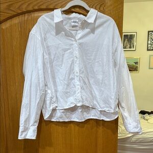 Gap White Button-Up Shirt “the big shirt”